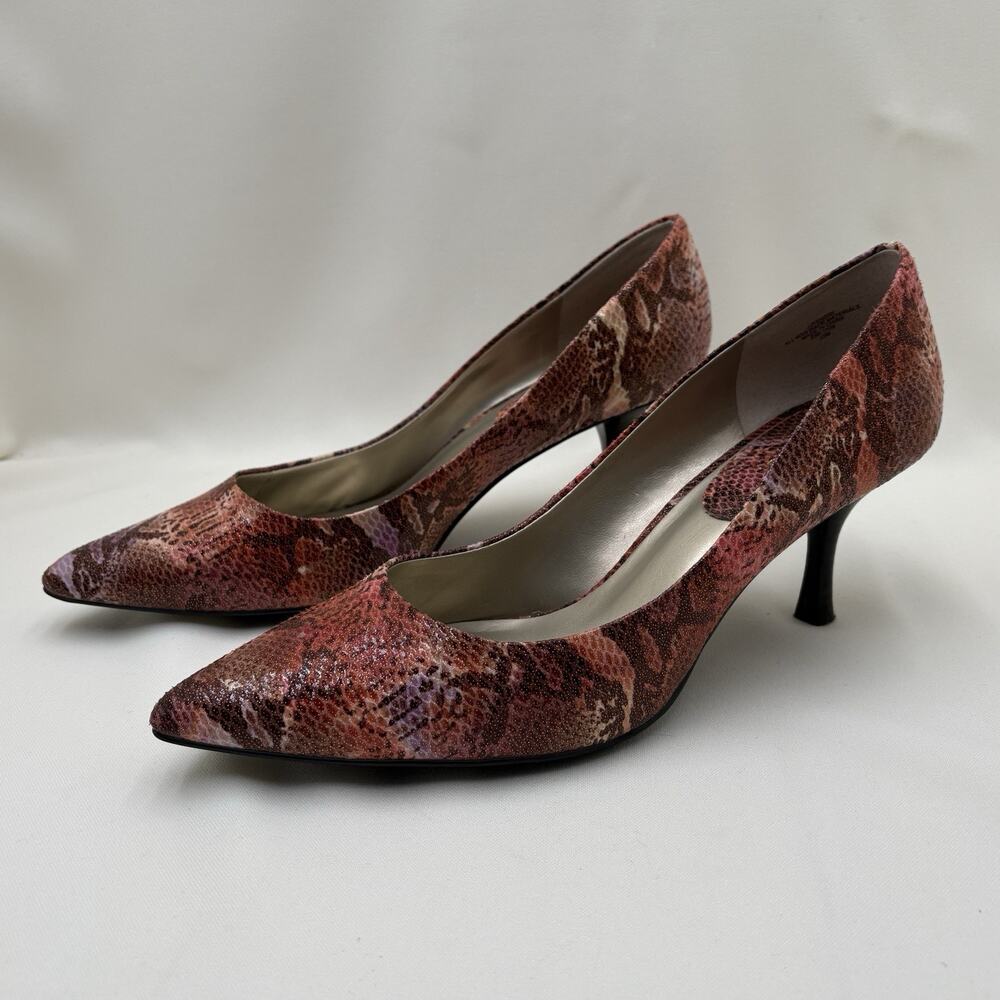 Nine & Company Faux Snake Skin Women's Dress Shoes - 3" Heel - Size 10 M - Picture 5 of 14
